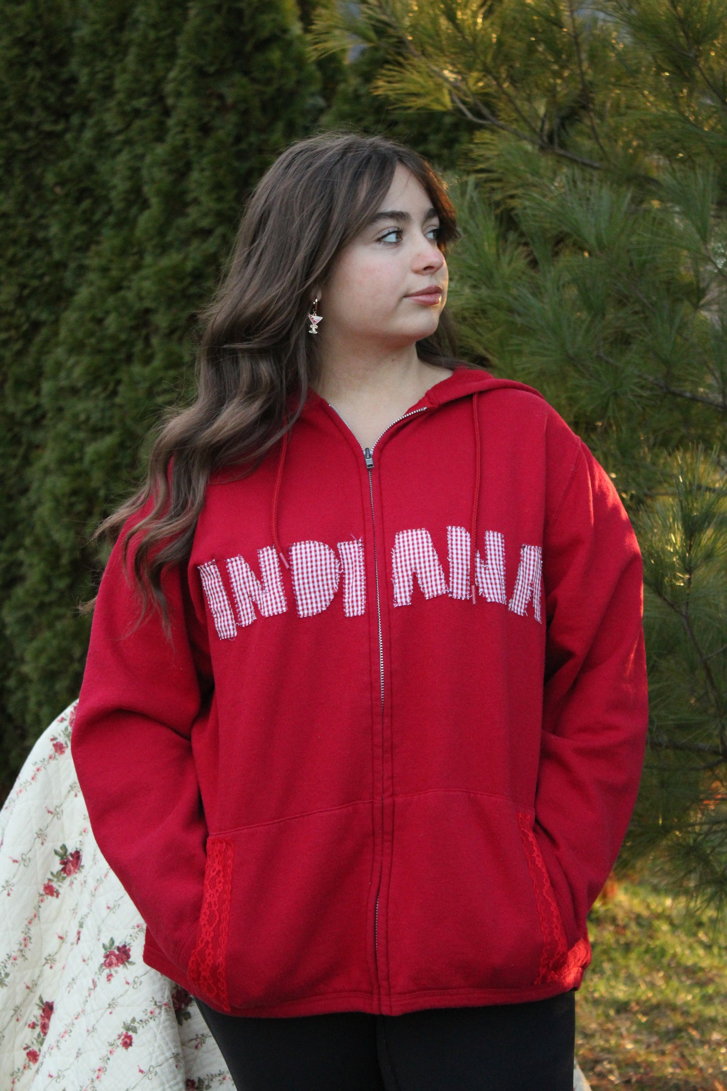 Hoosier Girl Zip Up-XL