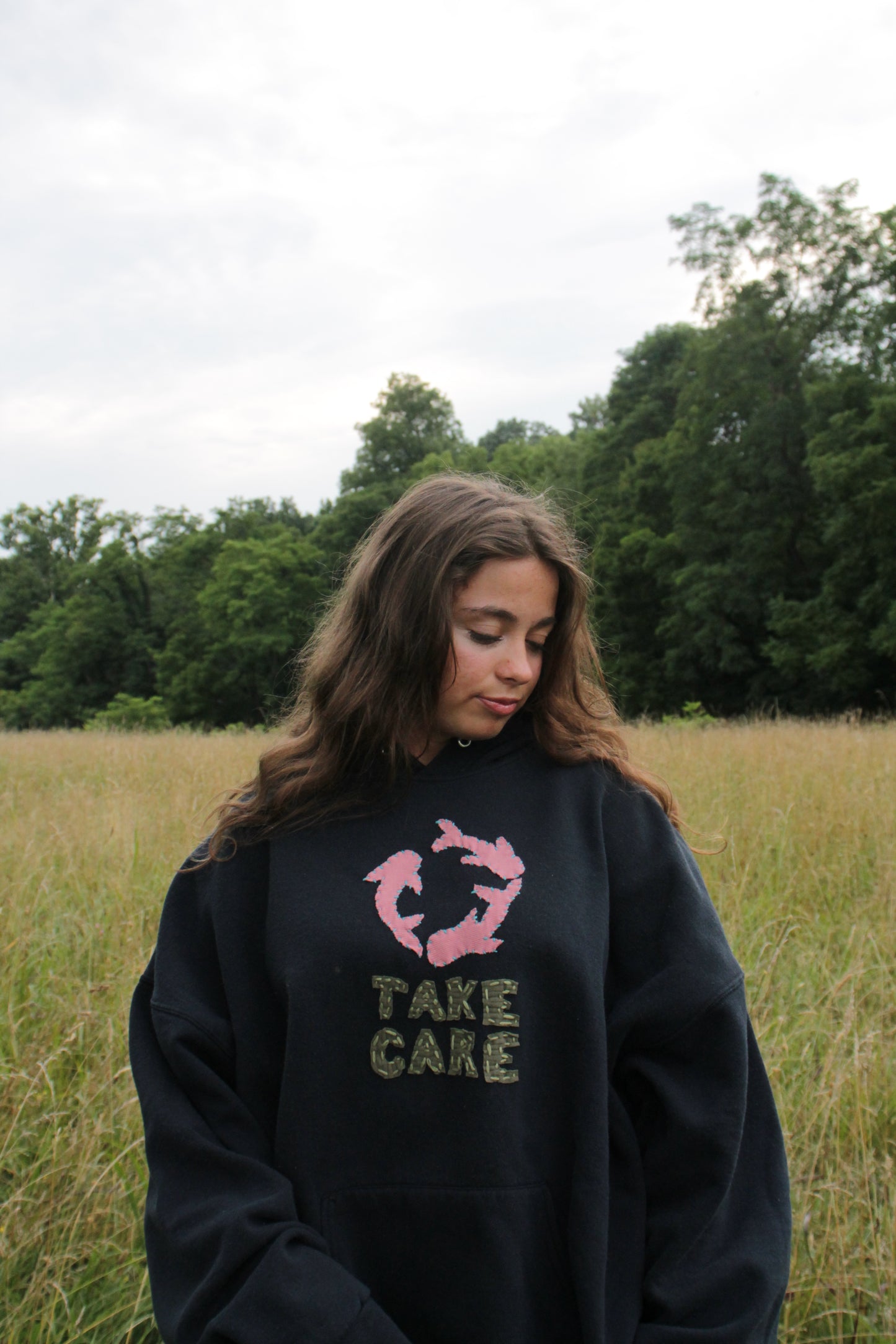 Take Care of the Ocean Hoodie- XL