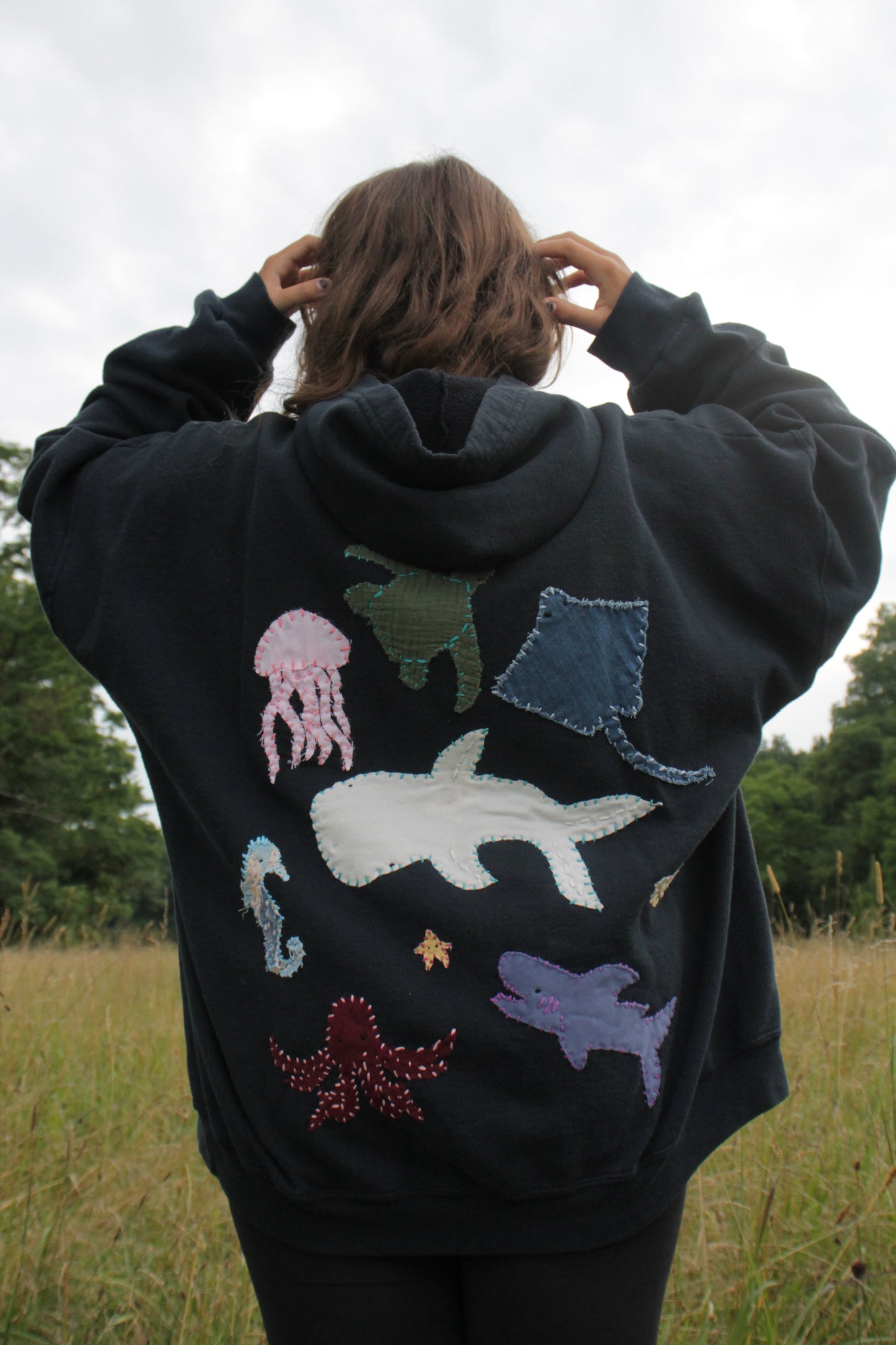 Take Care of the Ocean Hoodie- XL